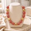 Collier Rose et Doré