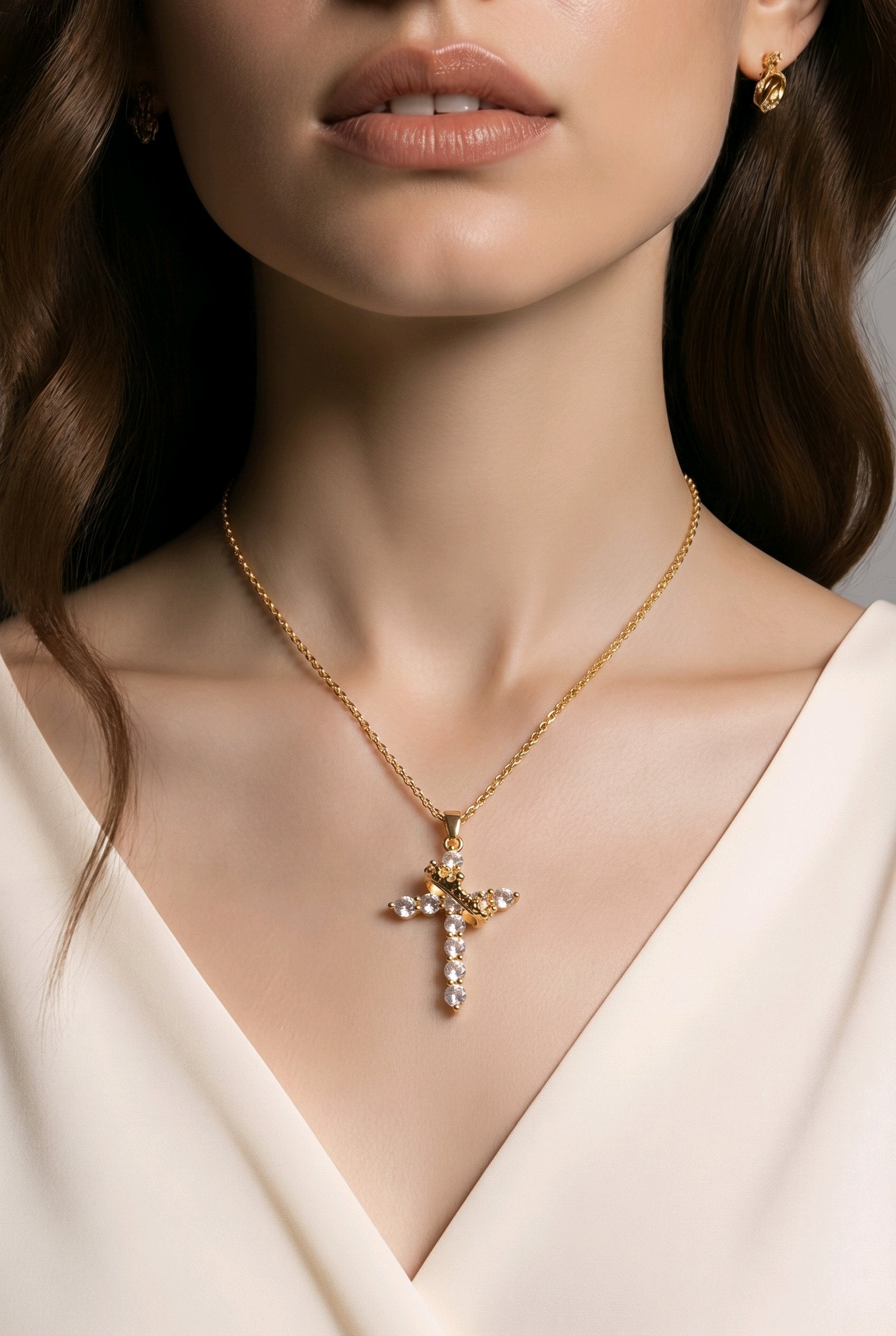 Collier croix Anna