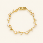 Bracelet Violette sur fond ivoire