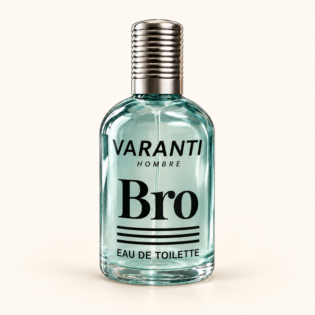 Eau de parfum Bro pour homme – 100 ml sur fond ivoire