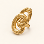 Rita ring on an ivory background