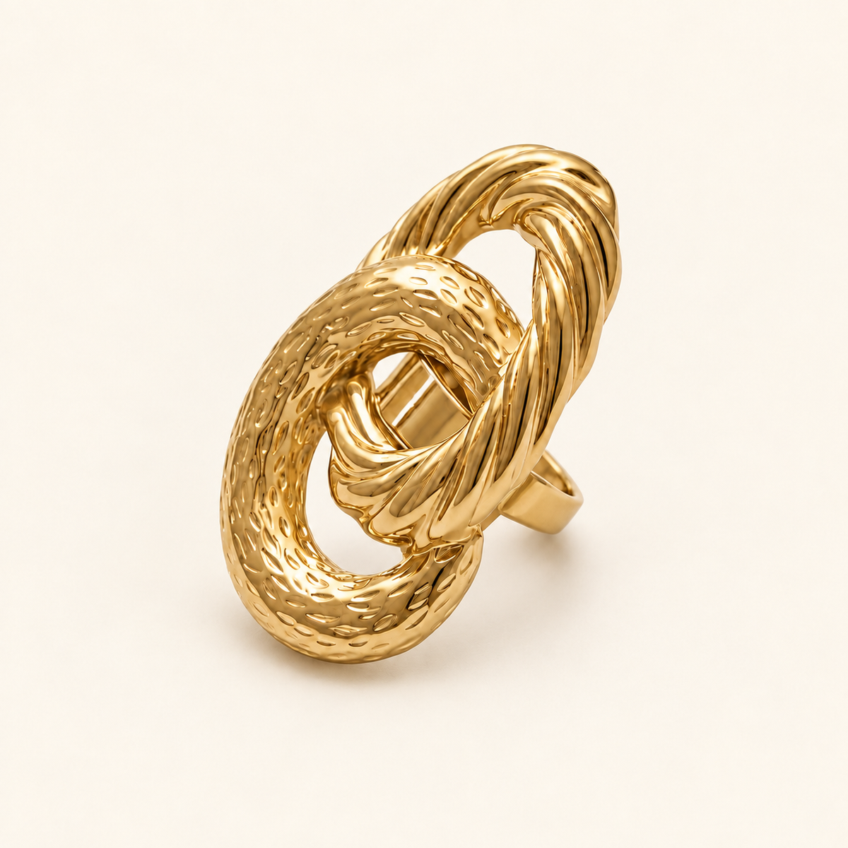 Rita ring on an ivory background