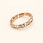 Simple rose-tone band on an ivory background