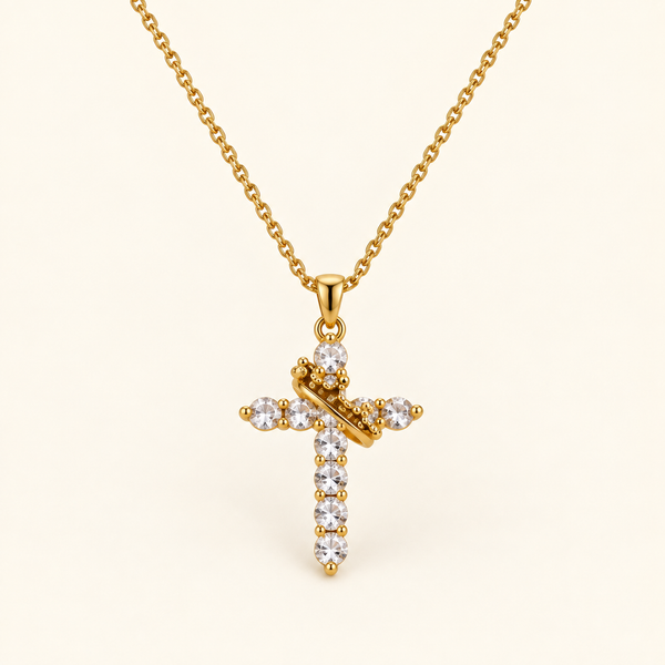 Halskette mit Kreuz Anna