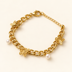 Bracelet Butterfly sur fond ivoire