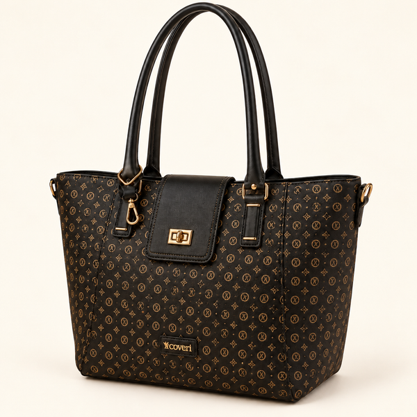 Shopper mit Monogramm — Schwarz