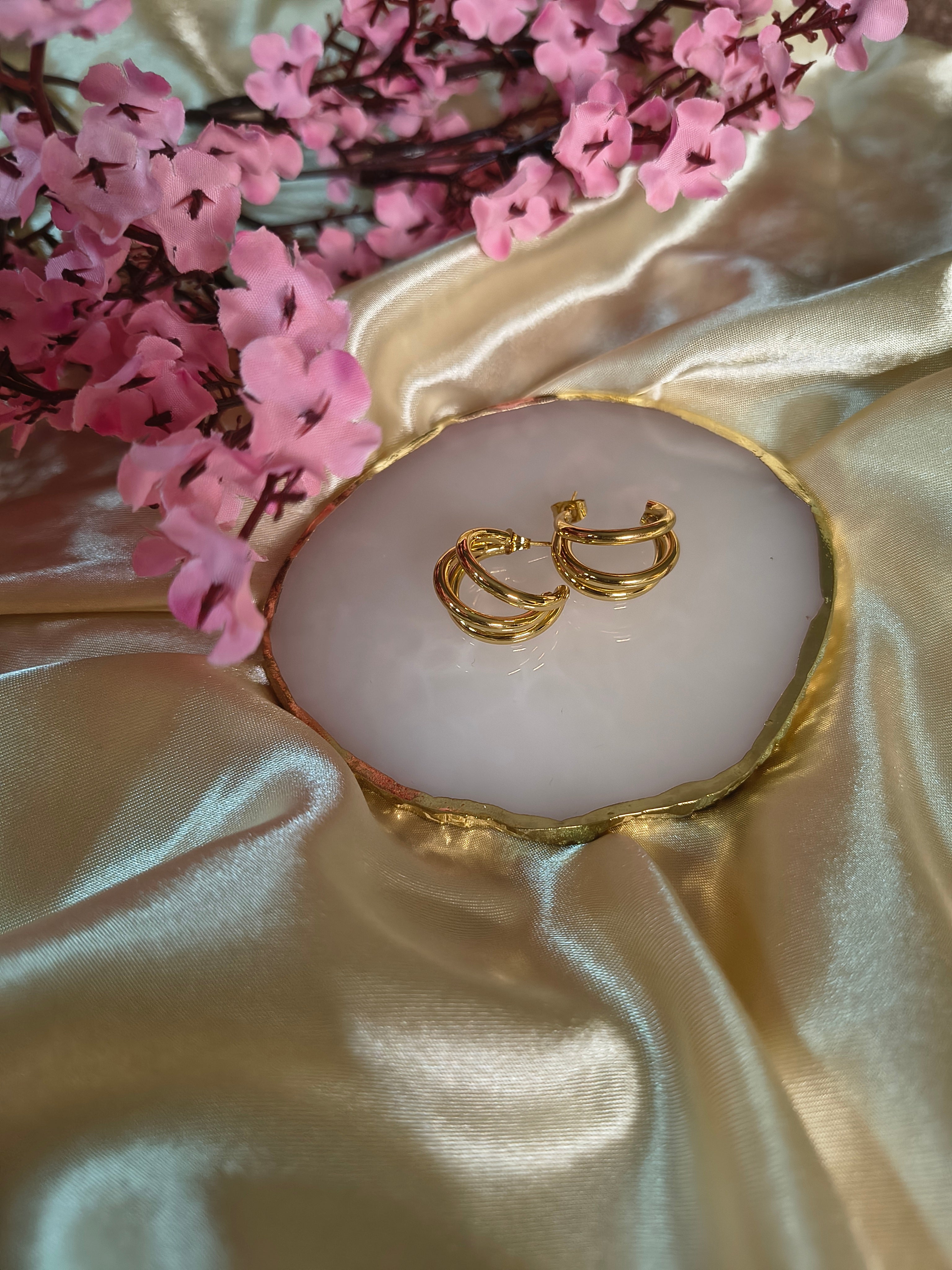 Boucle d oreilles géometrique