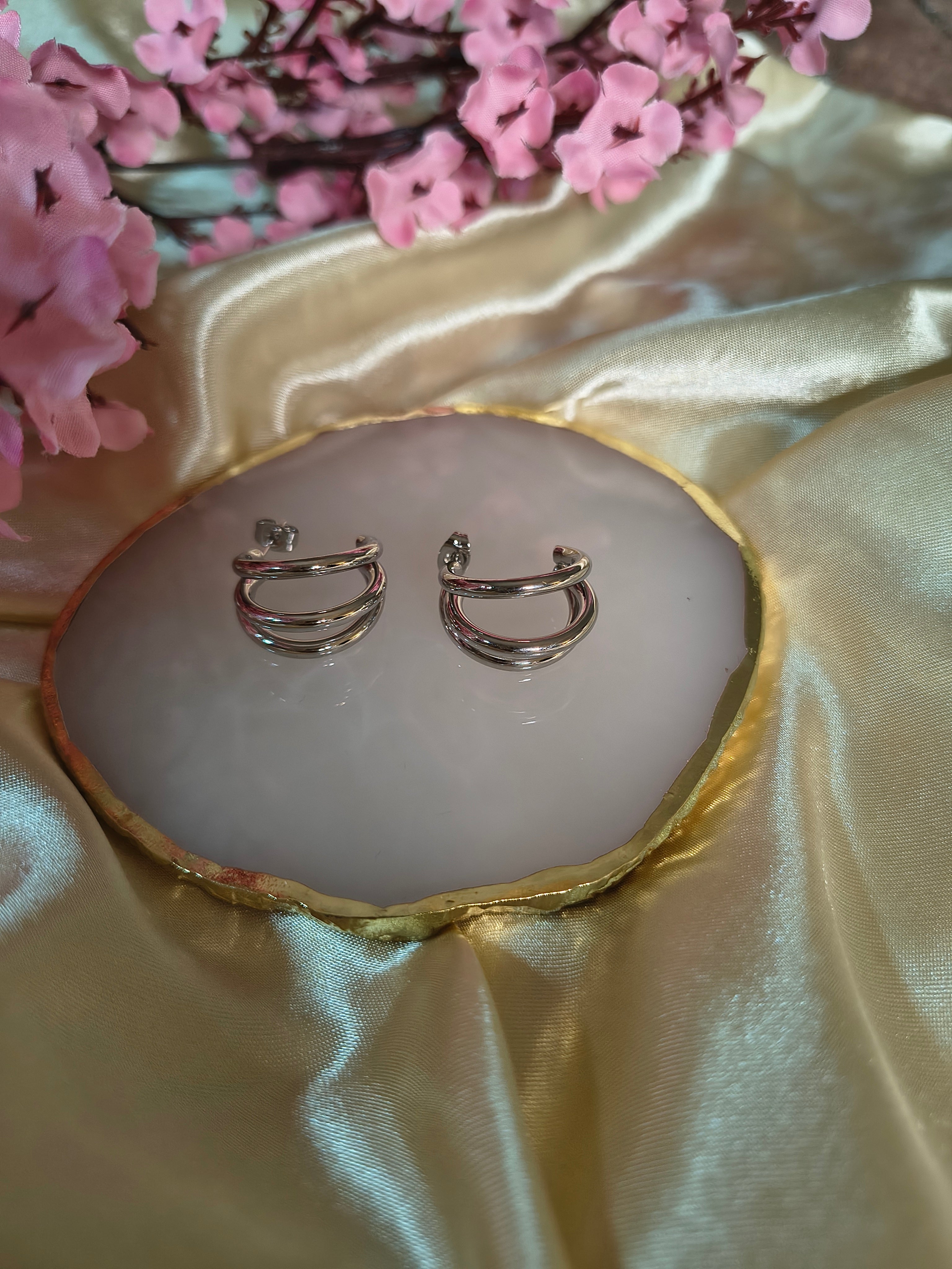 Boucle d oreilles géometrique